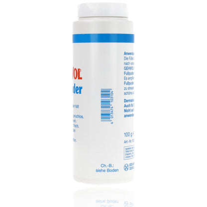 Gehwol Foot Powder Odourless Antibacterial Talc 100Gm Prevents Atheletes Foot Can Be Used for Feet Shoes & Socks